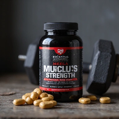 Men's muscle and strength building supplement with natural amino acids